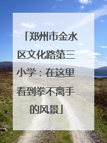 郑州市金水区文化路第三小学：在这里看到拳不离手的风景