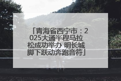 青海省西宁市：2025大通半程马拉松成功举办 明长城脚下跃动奔跑音符