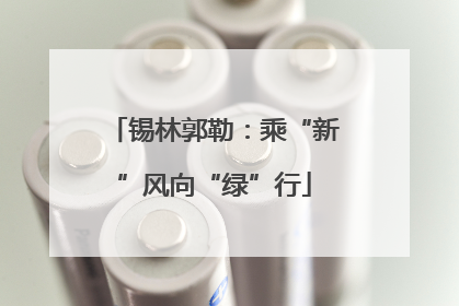 锡林郭勒：乘“新”风向“绿”行