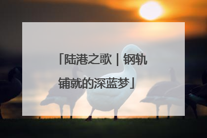 陆港之歌｜钢轨铺就的深蓝梦