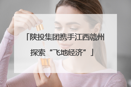 陕投集团携手江西赣州 探索“飞地经济”