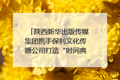陕西新华出版传媒集团携手保利文化传播公司打造“时间典藏”数字艺术馆