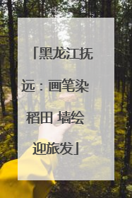 黑龙江抚远：画笔染稻田 墙绘迎旅发