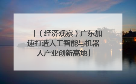 （经济观察）广东加速打造人工智能与机器人产业创新高地