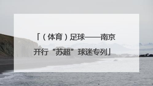 （体育）足球——南京开行“苏超”球迷专列