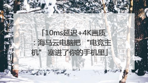 10ms延迟+4K画质：海马云电脑把 “电竞主机” 塞进了你的手机里