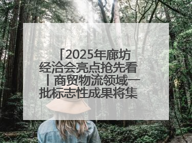 2025年廊坊经洽会亮点抢先看丨商贸物流领域一批标志性成果将集中发布