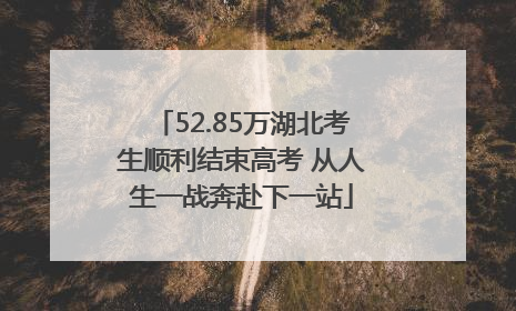 52.85万湖北考生顺利结束高考 从人生一战奔赴下一站