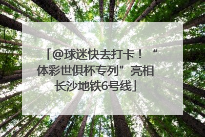 @球迷快去打卡！“体彩世俱杯专列”亮相长沙地铁6号线